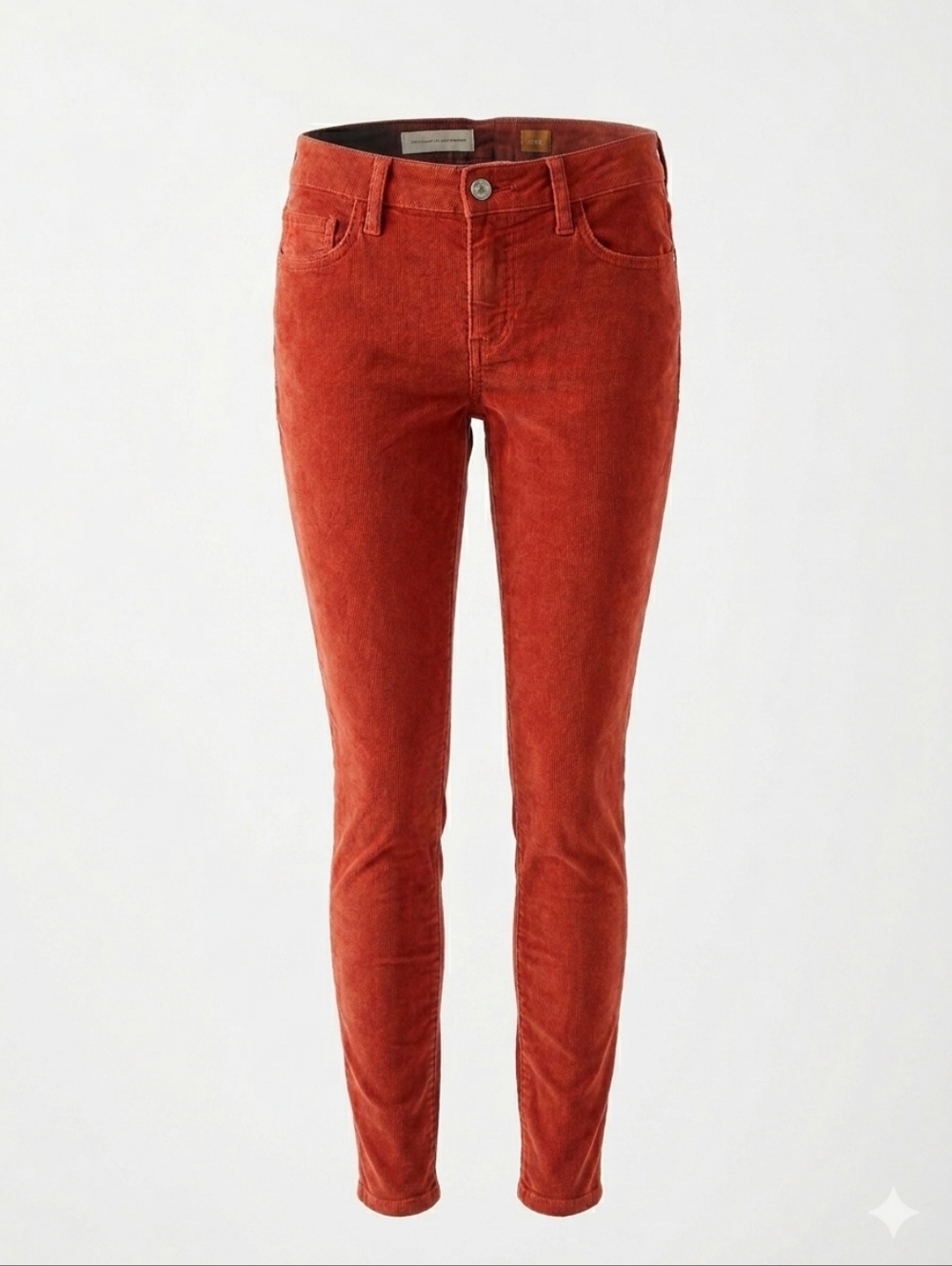 Anthropologie Pilcro and the Letterpress Serif Corduroy Pants Rust Red 27 Skinny